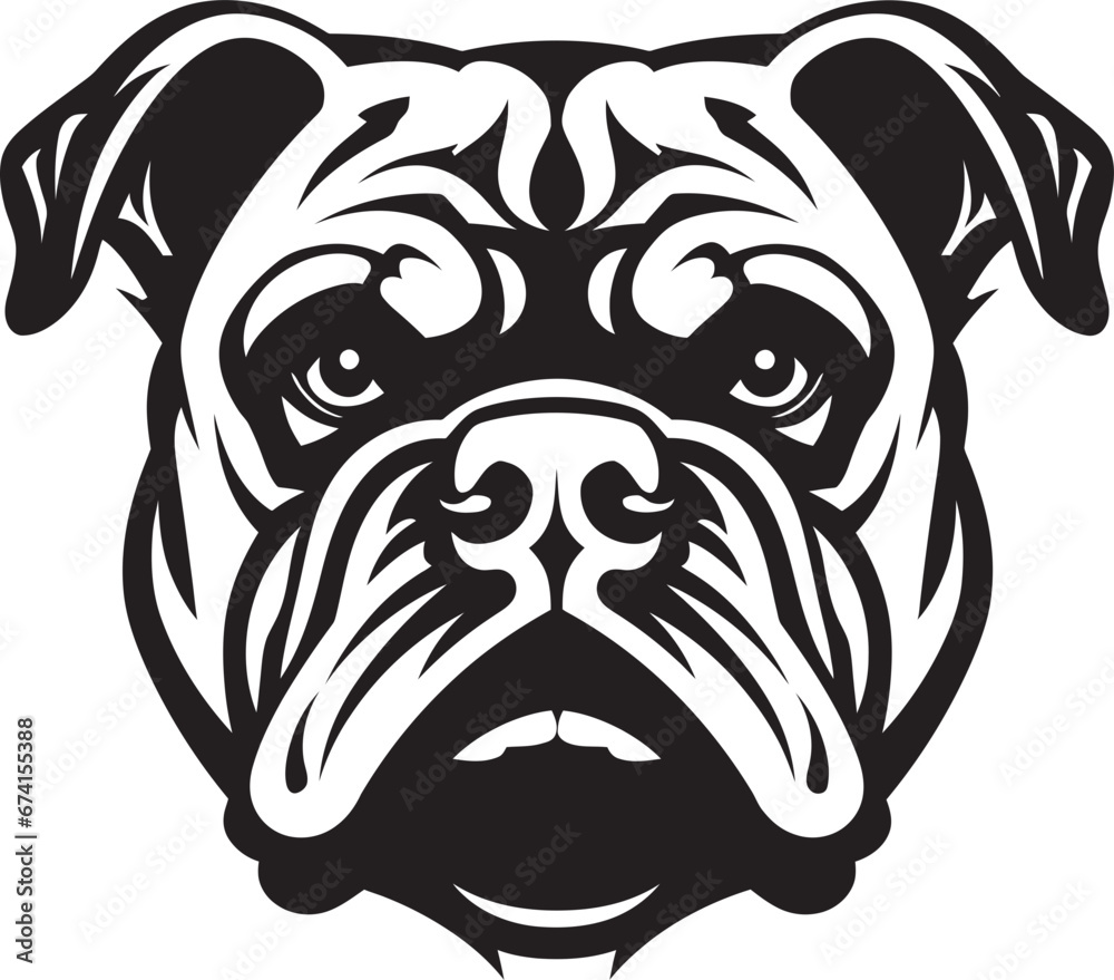 Bold and Fearless Black Logo with Bulldog Bulldog Majesty Iconic Emblem in Black Bold and Fearless Black Logo with Bulldog Bulldog Majesty Iconic Emblem in Black