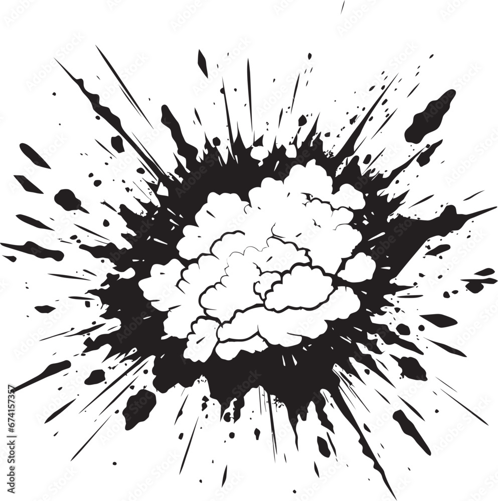 Black and Bold Comic Explosion Vector Icon Iconic Burst Comic Explosion Logo in Black Black and Bold Comic Explosion Vector Icon Iconic Burst Comic Explosion Logo in Black