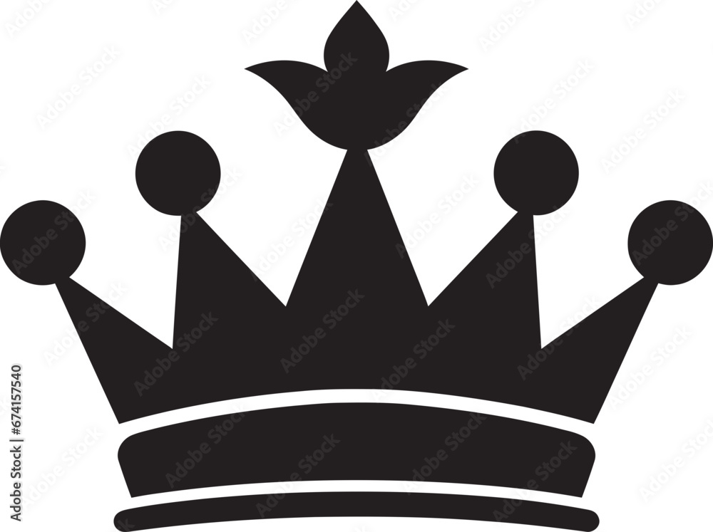 Black Beauty Crown Logo Mastery Exquisite Regalia Crown in Black Vector Black Beauty Crown Logo Mastery Exquisite Regalia Crown in Black Vector