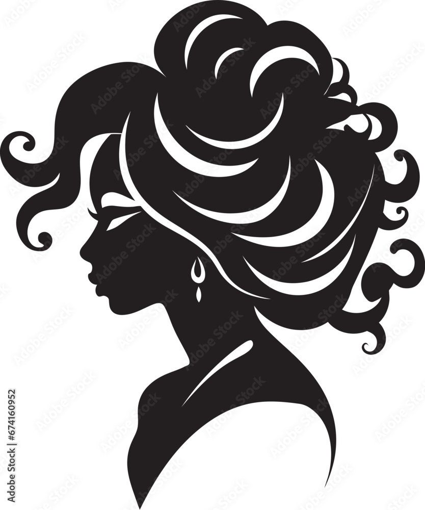 Sculpted Grace Black Logo with Womans Face in Monochrome Timeless Elegance Black Face Emblem Design with Womans Profile in Monochrome Sculpted Grace Black Logo with Womans Face in Monochrome Timeless Elegance Black Face Emblem Design with Womans Profile in Monochrome