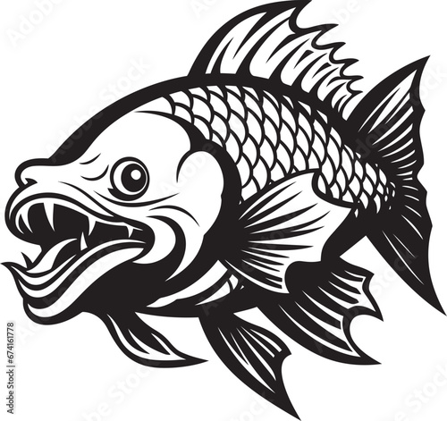 Underwater X Ray Vector Fish Skeleton Icon The Art of Ichthyology Bone Fish Logo