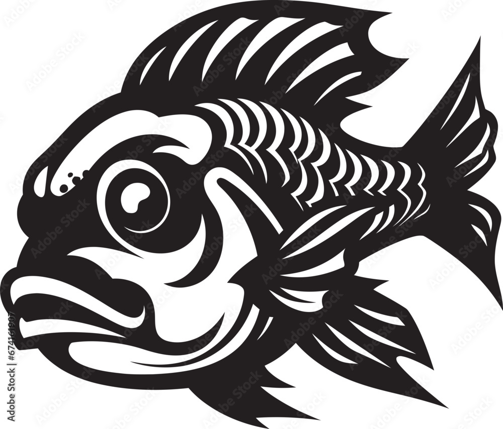 Aquatic X Ray Vision Fish Logo Skeleton Design Oceanic Overture Fish Skeleton Logo Icon Aquatic X Ray Vision Fish Logo Skeleton Design Oceanic Overture Fish Skeleton Logo Icon