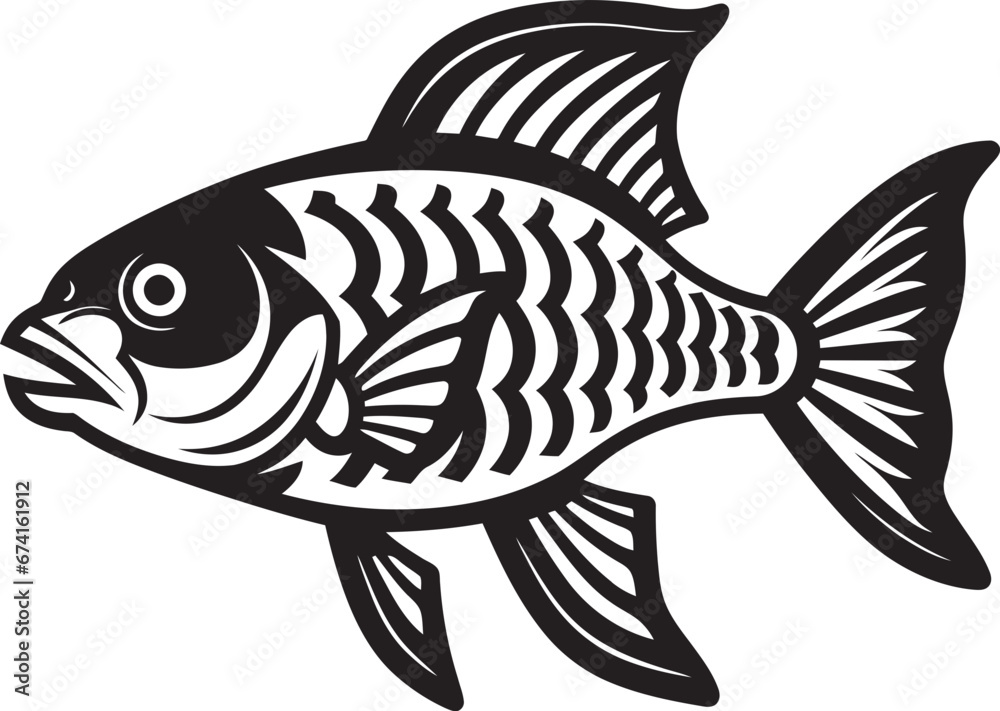 Intricate Underwater Anatomy Vector Fish Skeleton Aquatic X Ray Vision Fish Logo Skeleton Design Intricate Underwater Anatomy Vector Fish Skeleton Aquatic X Ray Vision Fish Logo Skeleton Design