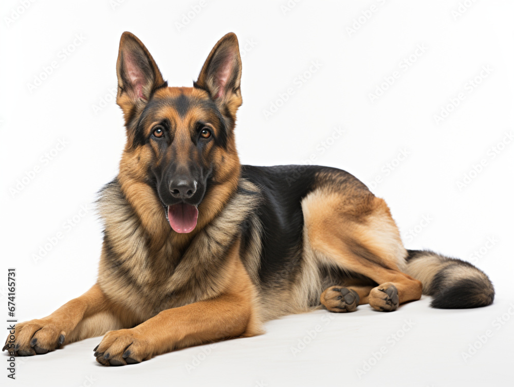 german shepherd dog isolated