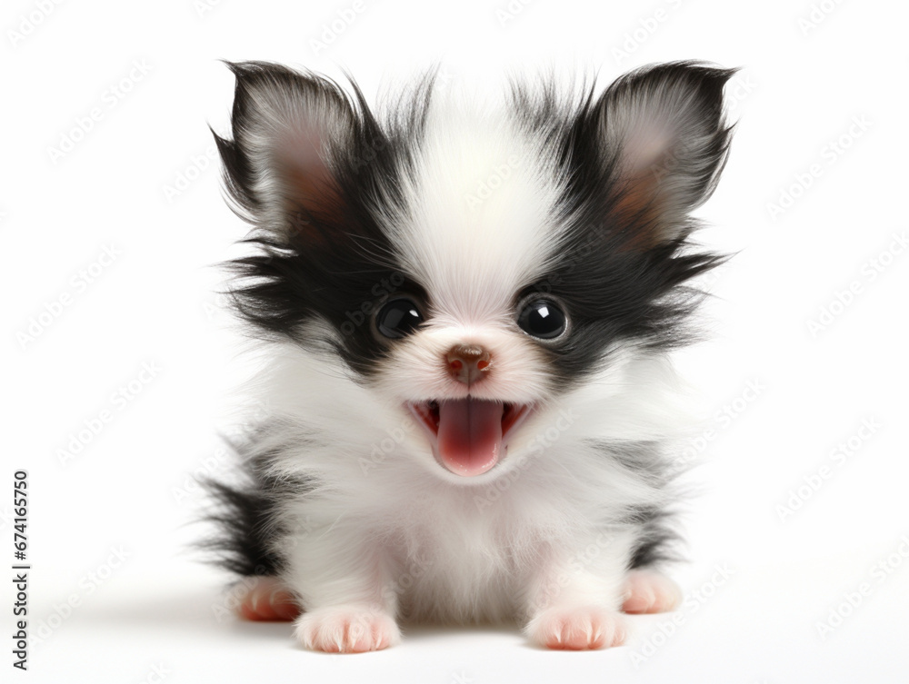 white pomeranian puppy