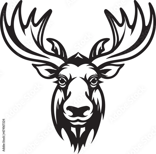 Majestic Moose Emblem with Timeless Appeal Moose Majesty with Majestic Flair
