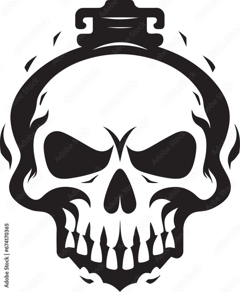 Mystical Curse Emblem Cryptic Vector Symbol Undying Skull Vector Ghostly Icon Design Mystical Curse Emblem Cryptic Vector Symbol Undying Skull Vector Ghostly Icon Design