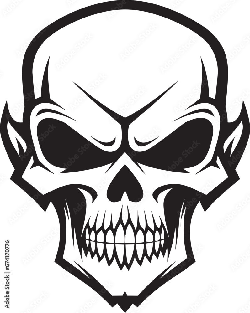Obraz premium Nocturnal Whisper Shadowed Emblem Deaths Portal Sinister Vector Mark