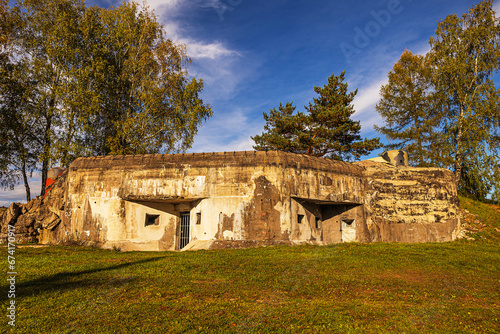 Czechoslovak Second World War fortifications at the border, pillbox.