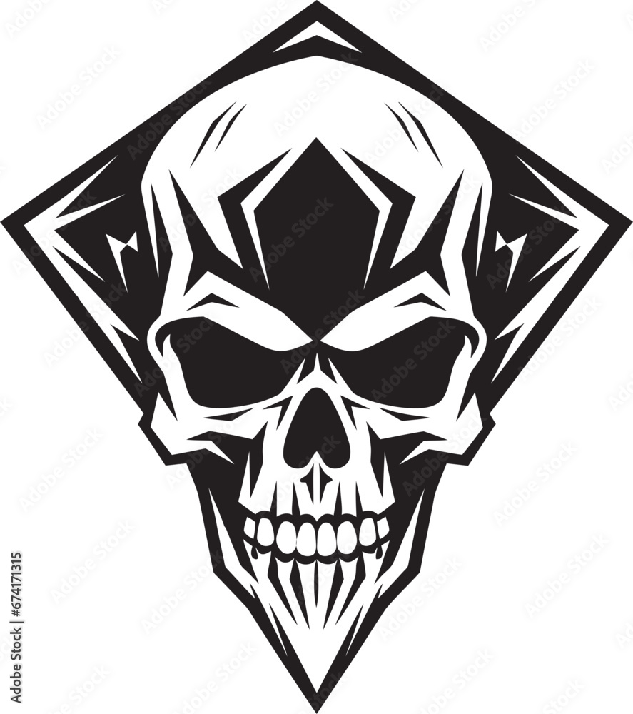 Obraz premium Eerie Omen A Sinister Vector Symbol Phantoms Mark A Mysterious Art