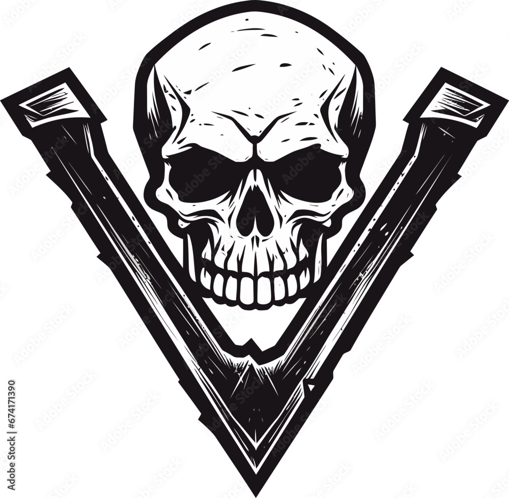 Ebon Enigma A Cryptic Vector Logo Crypt Keepers Grin A Ghostly Art ...