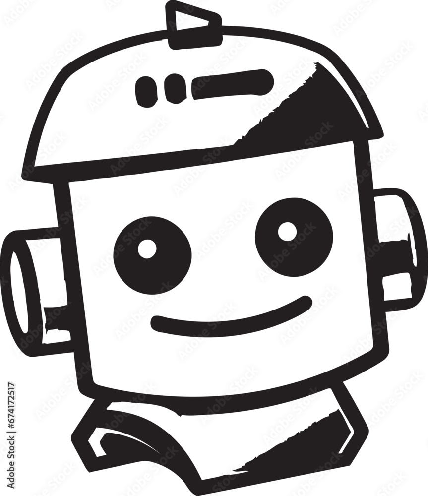 Epic Cyber Companion A Space Age Vector Logo Techno Trooper A Mini Robot Guardian Epic Cyber Companion A Space Age Vector Logo Techno Trooper A Mini Robot Guardian