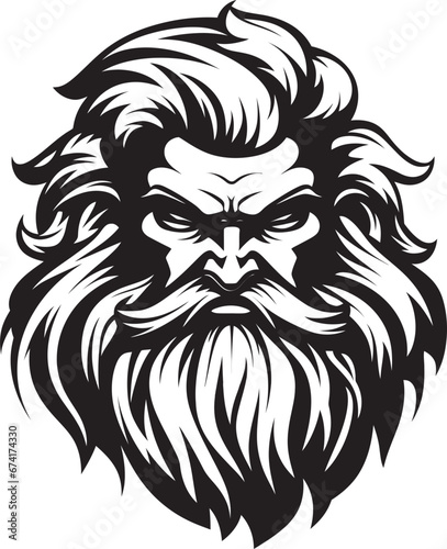 Ebon Enforcer A Space Age Mascot in Vector Tech Titan The Compact Robot Guardian Emblem