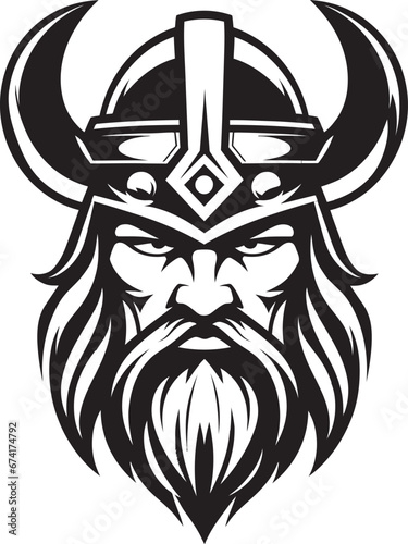 Ragnaroks Legacy A Viking Logo in Vector Mystic Sea King An Enigmatic Viking Mascot