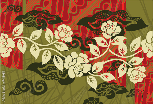 Batik Indonesian: is a technique of wax-resist dyeing applied to whole cloth, or cloth made using this technique originated from Indonesia.