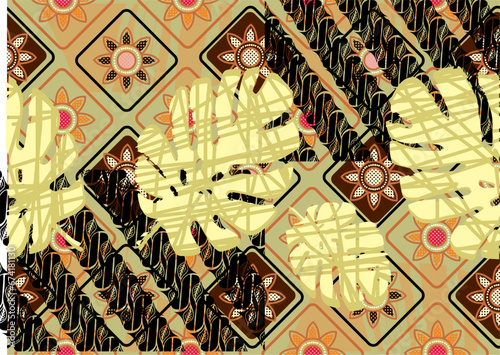 Batik Indonesian: is a technique of wax-resist dyeing applied to whole cloth, or cloth made using this technique originated from Indonesia.