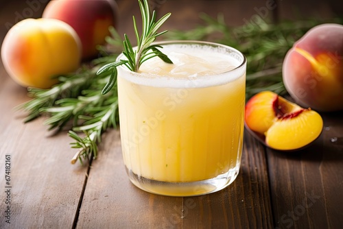 Rosemary Lime Fizz: A Refreshing Peach Cocktail