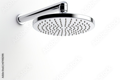 Isolated white shower head