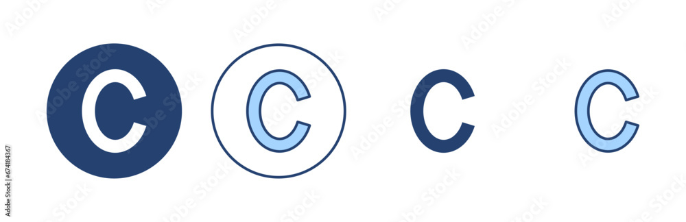 Copyright icon vector. copyright sign and symbol Copyright icon vector. copyright sign and symbol