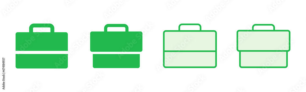 Briefcase icon set. suitcase icon. luggage symbol. Briefcase icon set. suitcase icon. luggage symbol.