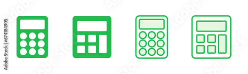 Calculator icon set. Accounting calculator icon. calculator vector