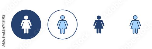 Female icon vector. woman sign and symbol