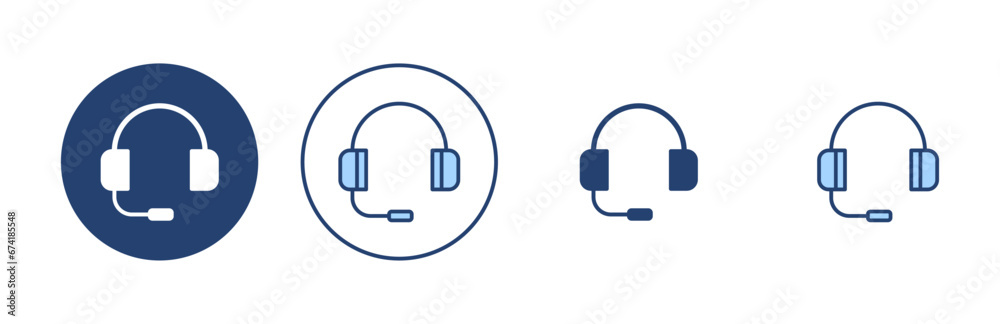 Headphone icon vector. Headvector sign and symbol Headphone icon vector. Headvector sign and symbol