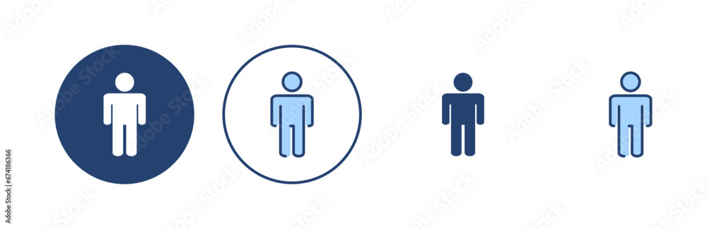 Man icon vector. male sign and symbol. human symbol Man icon vector. male sign and symbol. human symbol