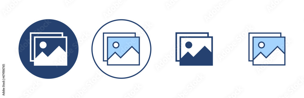 Picture icon vector. photo gallery sign and symbol. image icon
