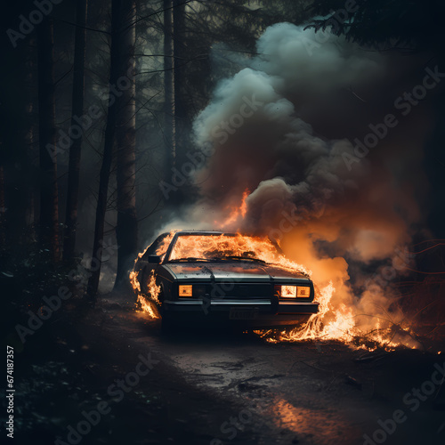 Flaming Car © funway5400