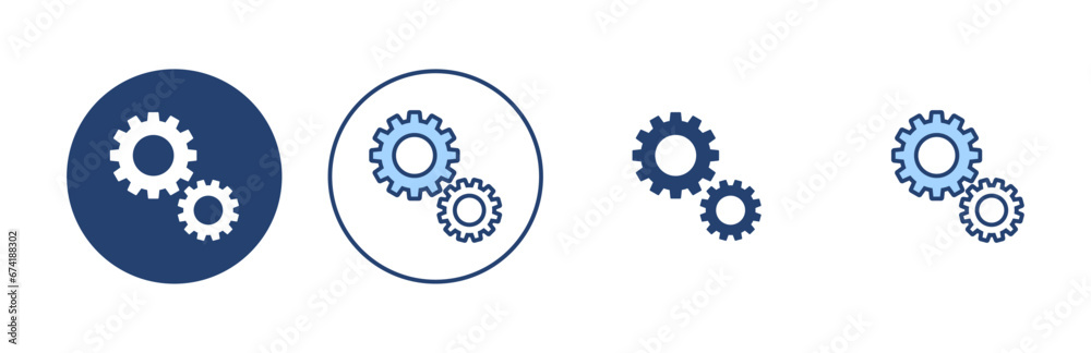 Setting icon vector. Cog sign and symbol. Gear Sign Setting icon vector. Cog sign and symbol. Gear Sign