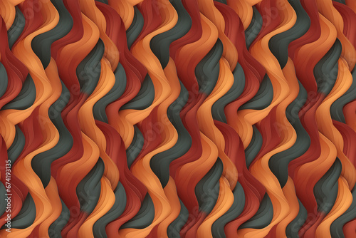 seamless pattern with red, orange, green stripes