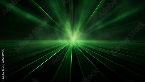 abstract background with green rays | generative AI