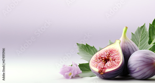 Portrait of fig. Ideal for your designs  banners or advertising graphics.