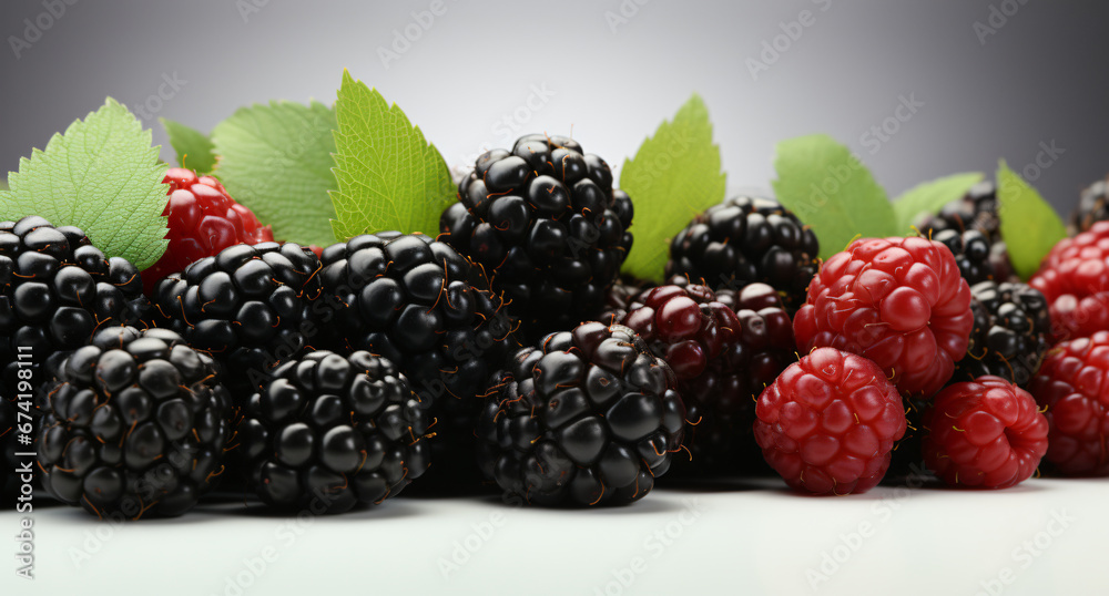 Portrait of blackberries. Ideal for your designs, banners or advertising graphics. Portrait of blackberries. Ideal for your designs, banners or advertising graphics.