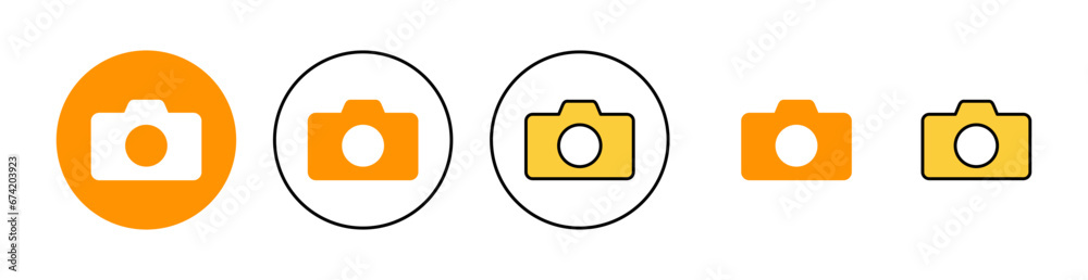 Camera icon vector for web and mobile app. photo camera sign and symbol. photography icon.