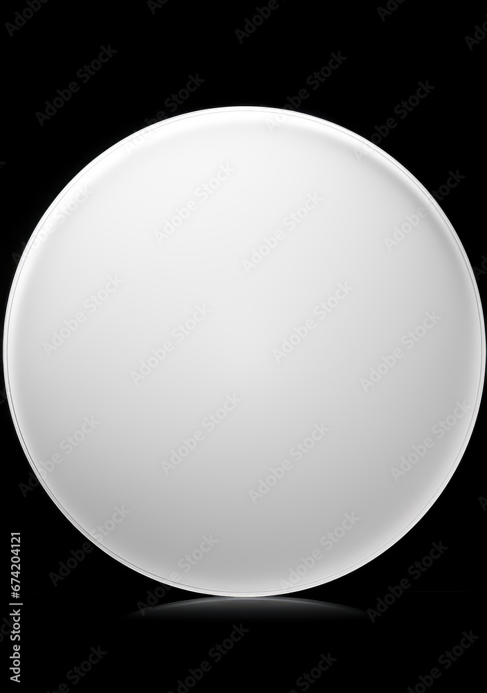 White circle disk light isolated on black background. White circle disk light isolated on black background.