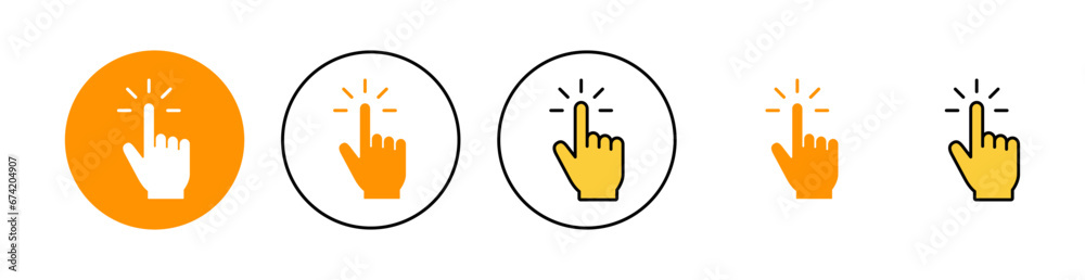Hand cursor icon set for web and mobile app. cursor sign and symbol. hand cursor icon clik Hand cursor icon set for web and mobile app. cursor sign and symbol. hand cursor icon clik