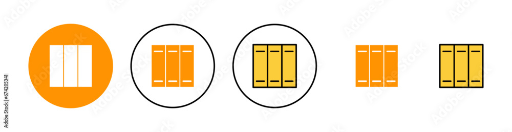 Library icon set for web and mobile app. education sign and symbol Library icon set for web and mobile app. education sign and symbol