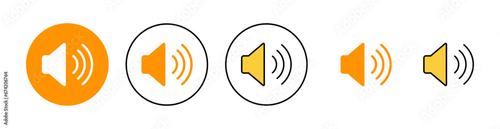 Speaker icon set for web and mobile app. volume sign and symbol. loudspeaker icon. sound symbol Speaker icon set for web and mobile app. volume sign and symbol. loudspeaker icon. sound symbol