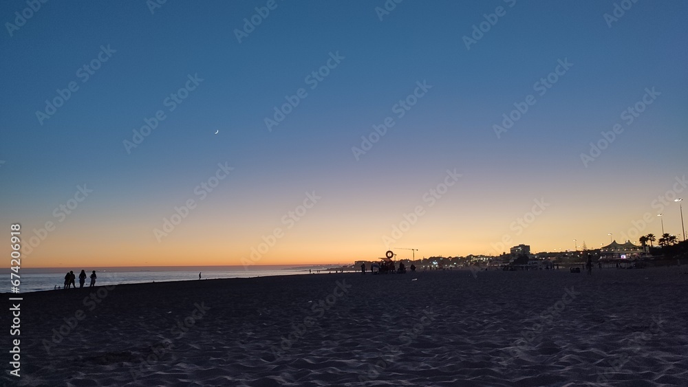 Sunset  in Carcavelos Beach