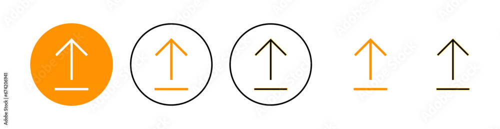 Upload icon set for web and mobile app. load data sign and symbol Upload icon set for web and mobile app. load data sign and symbol