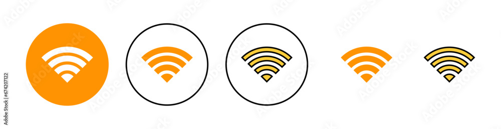 Wifi icon set for web and mobile app. signal sign and symbol. Wireless icon Wifi icon set for web and mobile app. signal sign and symbol. Wireless icon