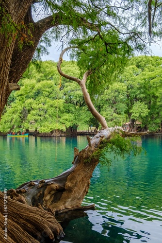 The park of Camecuaro in Tangancicuaro, Mexico