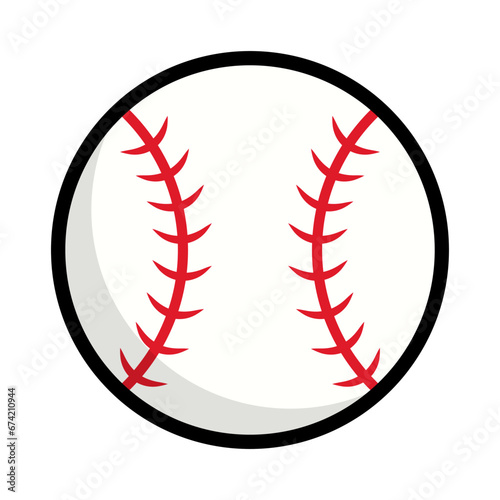 Baseball ball icon. Baseball symbol. Vector.