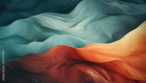 Textured fabric flowing background in various colors