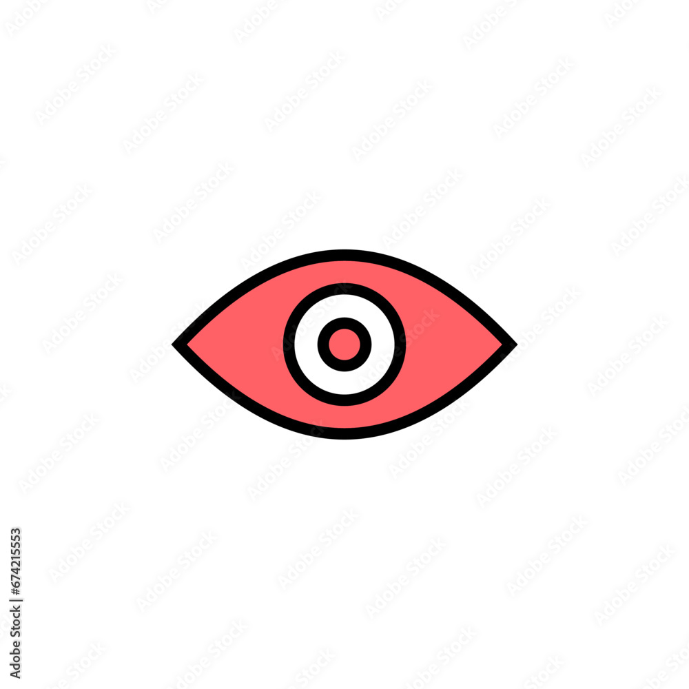 Eye icon set illustration. Eye sign and symbol. Look and Vision icon. Eye icon set illustration. Eye sign and symbol. Look and Vision icon.