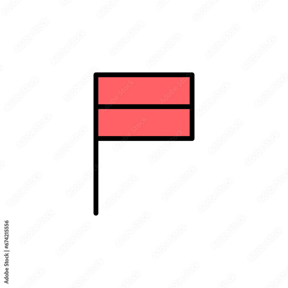 Flag icon set illustration. Gps location pin map. Location marker symbol. Flag icon set illustration. Gps location pin map. Location marker symbol.