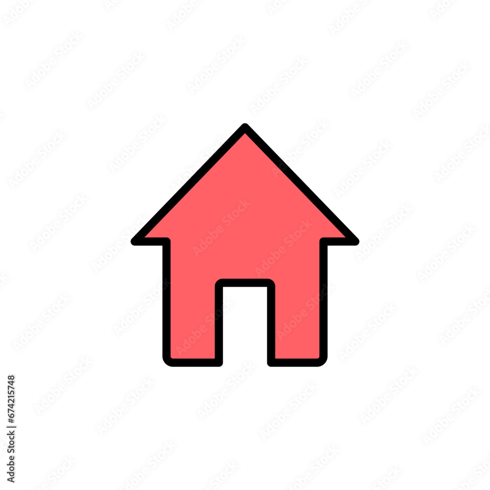 Home icon set illustration. House sign and symbol Home icon set illustration. House sign and symbol