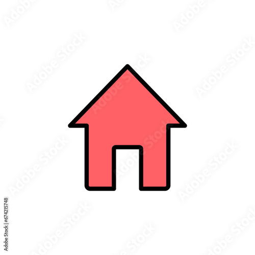 Home icon set illustration. House sign and symbol © OLIVEIA